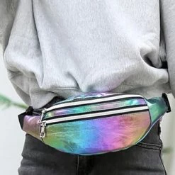 Beste Verkoop 🛒 Heuptas - Holografisch Roze | PU Leder | 22 X 12 X 7 Cm | Fashion Favorite 👏 -Tassen-Dames Winkel 550x323 6