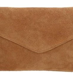 Flash-uitverkoop ✨ Charm London Brixton Suede Leren Clutch / Avondtasje - Cognac 🎉 -Tassen-Dames Winkel 550x326 4