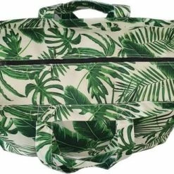 Beste Verkoop 🥰 Ralp Boyer Big Shopper/Grote Strandtas/Weekendtas XXL Dames Shopper - Groen Palmbladeren - Canvas 🎁 -Tassen-Dames Winkel 550x330 2