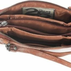 Goedkoopste 😍 Bear Design Alessia Leren Schoudertasje/Clutch - Cognac ⌛ -Tassen-Dames Winkel 550x331 6