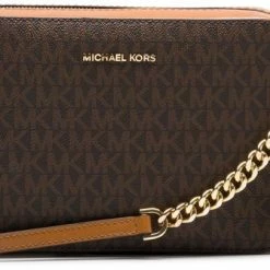 Uitgang 💯 Michael Kors Camera Bag M Dames Crossbodytas - Bruin 😀 -Tassen-Dames Winkel 550x335 1