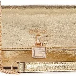 Promo 😍 Guess Night Fall Dames Crossbodytas - Goud 😍