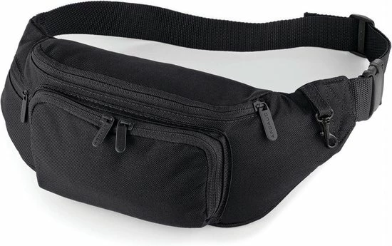 Beste deal π Quadra Zwarte Comfortabele Heuptas/buideltas Met 3 Vakken - Wandelaars/sporters Fanny Pack π 3 Beste deal π Quadra Zwarte Comfortabele Heuptas/buideltas Met 3 Vakken - Wandelaars/sporters Fanny Pack π