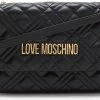 Uitgang 💯 Love Moschino Dames Crossbody TasSchoudertas Kunstleer - Zwart 😀 -Tassen-Dames Winkel 550x352 9