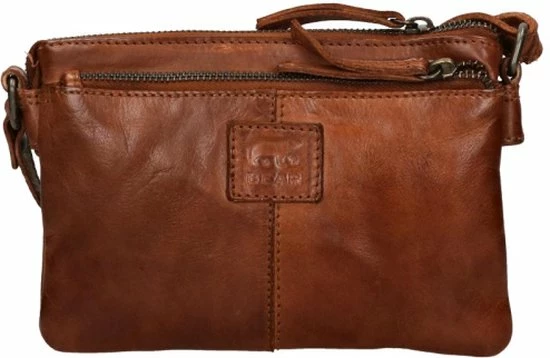 Beste Verkoop 🛒 Bear Design Kleine Schoudertas / Crossbody Tas Dames - Leer - Cow Lavato - Cognac 🔔 6 Beste Verkoop 🛒 Bear Design Kleine Schoudertas / Crossbody Tas Dames - Leer - Cow Lavato - Cognac 🔔 - Afbeelding 4
