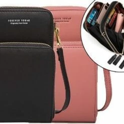 Promo ❤️ Topco Dames Telefoontas - Zwart 💯 -Tassen-Dames Winkel 550x361 2