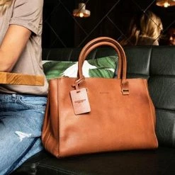 Beste Pirce ⭐ Burkely Vintage Wieske Dames Handtas - Cognac ✨ -Tassen-Dames Winkel 550x366 30