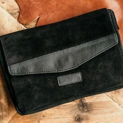 Goedkoopste 👍 Fana Bags Suede Tas Dames Zwart - Echt Leer - Suede Schoudertas - Kleine Schoudertas - Overslag Tas - Suéde Clutch 💯 -Tassen-Dames Winkel 550x366 52