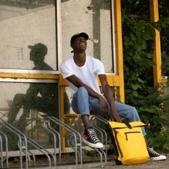 Promo 🛒 New Rebels Laptoprugzak Mart - Geel 😉 -Tassen-Dames Winkel 550x366 84