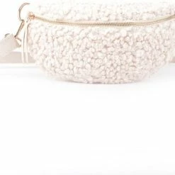 Flash-uitverkoop 💯 Giuliano Teddy Bumbag / Heuptas Schoudertas Beige 😀