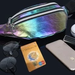 Beste Verkoop 🛒 Heuptas - Holografisch Roze | PU Leder | 22 X 12 X 7 Cm | Fashion Favorite 👏 -Tassen-Dames Winkel 550x371 4