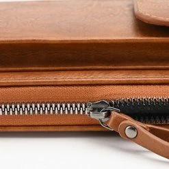 Beste Pirce 👍 Merkloos Portemonnee En Telefoontas In één – Inclusief Schouderkoord – Bruin 🌟 -Tassen-Dames Winkel 550x372 7