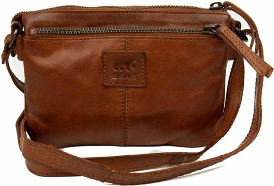 Beste Verkoop 🛒 Bear Design Kleine Schoudertas / Crossbody Tas Dames - Leer - Cow Lavato - Cognac 🔔 12 Beste Verkoop 🛒 Bear Design Kleine Schoudertas / Crossbody Tas Dames - Leer - Cow Lavato - Cognac 🔔 - Afbeelding 10