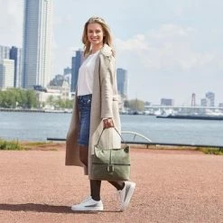 Kopen ✔️ Enrico Benetti Julia 66535 Handtas Shopper - Olijf Groen ✨ -Tassen-Dames Winkel 550x377