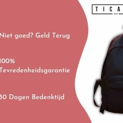 Korting 😀 Ticaba Taylor - Rugzak Voor School/Werk/Reizen - Rugtas Voor Dames/Heren En Jongens/Meisjes - 🎒 Backpack – Zwart 🤩 -Tassen-Dames Winkel 550x379 4