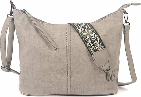 Beste Pirce β I'm Dutch Grijs Schoudertas Palma Met Geweven Band 𧨠4 Beste Pirce β I'm Dutch Grijs Schoudertas Palma Met Geweven Band 𧨠- Afbeelding 2