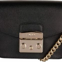 Beste Verkoop 😉 Furla Dames Schoudertassen Metropolis Mini Crossbody - Zwart 🧨 -Tassen-Dames Winkel 550x385