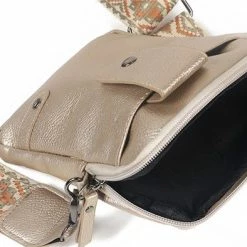 Beste deal ⌛ Champagne Telefoontasje - Met Geweven Tassenband - Crossbody Tasje - Schoudertas - I'm Dutch 🎉 -Tassen-Dames Winkel 550x394 4