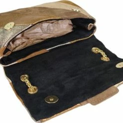 Coupon 👍 Merkloos Qischa® Rainbow Metallic Schoudertas Brons, Camel, Goud 👏 -Tassen-Dames Winkel 550x396 5