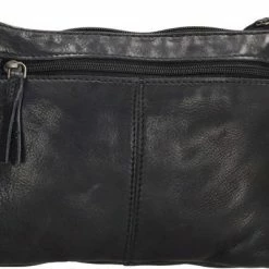 Beste Verkoop ⌛ Old West Paint Rock Kleine Leren Schoudertas - Zwart 🛒 -Tassen-Dames Winkel 550x400 2