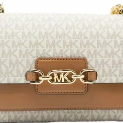 Goedkoop โญ Michael Kors Heather Dames Crossbodytas - Bruin/Vanilla ๐ฏ