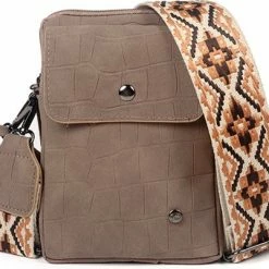 Beste recensies van 👏 Bruingrijs Telefoontasje Met Schouderband - Crossbody Telefoontasje - Bruin/taupe - PU Leer - Vegan Leer - I'm Dutch ✨