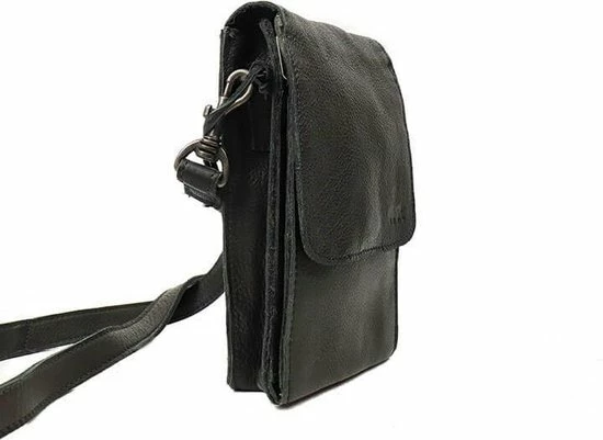 Goedkoopste ⌛ Bear Design Robbie Leren Crossbodytas / Schoudertas - Zwart ❤️ 5 Goedkoopste ⌛ Bear Design Robbie Leren Crossbodytas / Schoudertas - Zwart ❤️ - Afbeelding 3