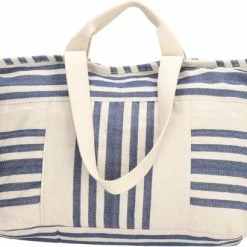 Begroting 🎁 PE Florence PE-Florence Leisure Strandtas - Navy / Crème ✔️ -Tassen-Dames Winkel 550x410 7