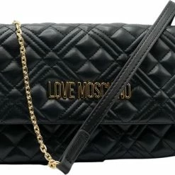 Uitgang 💯 Love Moschino Dames Crossbody TasSchoudertas Kunstleer - Zwart 😀 -Tassen-Dames Winkel 550x411 3