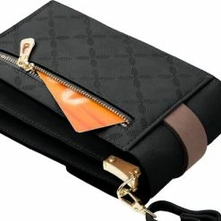 Korting 🔥 ZILOU® Telefoontasje - Schoudertas - Dames - Kunstleer - Zwart 😉 -Tassen-Dames Winkel 550x412 27