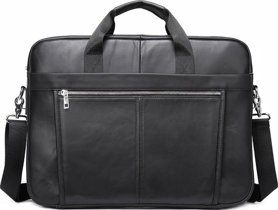 Begroting ❤️ Laptoptas 17 Inch Handtas Heren Schoudertas Waterdichte Tas Leder Zwart - Urban U® ✨ 3 Begroting ❤️ Laptoptas 17 Inch Handtas Heren Schoudertas Waterdichte Tas Leder Zwart - Urban U® ✨