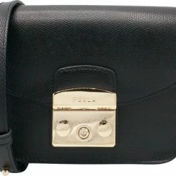 Beste Verkoop 😉 Furla Dames Schoudertassen Metropolis Mini Crossbody - Zwart 🧨 -Tassen-Dames Winkel 550x421 1