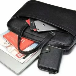 Beste recensies van 🌟 Laptoptas 13 3 Inch Handtas Schoudertas Waterdichte Tas Leder Zwart- Urban U® 🔔 -Tassen-Dames Winkel 550x422