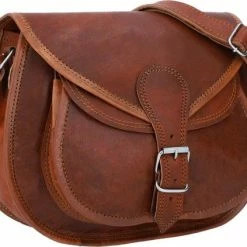 Goedkoop 🎁 GUSTI 'Evelyn' Handtas | 100% Geitenleer | Bruin | Dames | De Tas Voor Het Dagelijks Leven En Uw Feestleven 😉