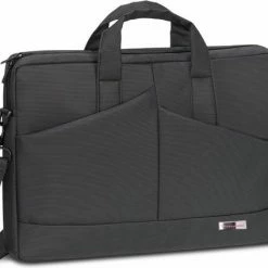 Uitgang ๐ฅ Vegmann 6457-17 | Zwart | Laptoptas 17,3 Inch | Notebooktas 17 Inch | Aktetas | Waterdicht | Schoudertas | Schooltas Leraar | Werktas Dames Heren โ