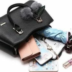 Goedkoop ⭐ N3 Collecties Vrouwen Handtas PU Leer Schouder/Crossbody Tas Dames ~ Zwart 🥰 33 Goedkoop ⭐ N3 Collecties Vrouwen Handtas PU Leer Schouder/Crossbody Tas Dames ~ Zwart 🥰 -Tassen-Dames Winkel 550x426 4