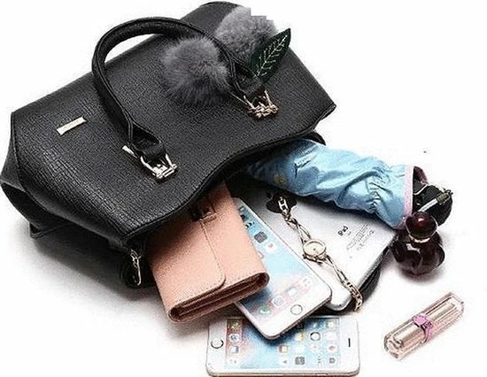 Goedkoop ⭐ N3 Collecties Vrouwen Handtas PU Leer Schouder/Crossbody Tas Dames ~ Zwart 🥰 15 Goedkoop ⭐ N3 Collecties Vrouwen Handtas PU Leer Schouder/Crossbody Tas Dames ~ Zwart 🥰 - Afbeelding 13