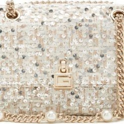 Aanbiedingen 👏 Guess Kleine Schoudertas / Crossbody Tas Dames - Virtual Mini - Beige ⌛
