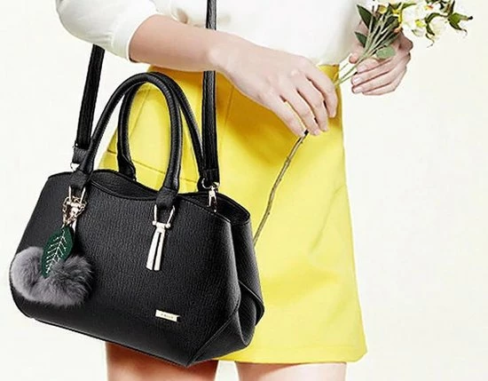 Goedkoop ⭐ N3 Collecties Vrouwen Handtas PU Leer Schouder/Crossbody Tas Dames ~ Zwart 🥰 11 Goedkoop ⭐ N3 Collecties Vrouwen Handtas PU Leer Schouder/Crossbody Tas Dames ~ Zwart 🥰 - Afbeelding 9