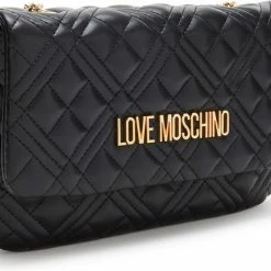 Uitgang 💯 Love Moschino Dames Crossbody TasSchoudertas Kunstleer - Zwart 😀 -Tassen-Dames Winkel 550x429 7
