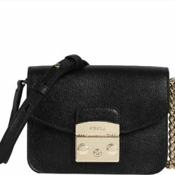 Beste Verkoop 😉 Furla Dames Schoudertassen Metropolis Mini Crossbody - Zwart 🧨 -Tassen-Dames Winkel 550x438 1