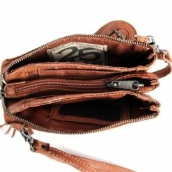 Goedkoopste 😍 Bear Design Alessia Leren Schoudertasje/Clutch - Cognac ⌛ -Tassen-Dames Winkel 550x439 1