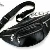 Flash-uitverkoop 🔔 San Vitale® - Heuptas - Schoudertas - Fanny Pack Met Riem/schouderband - Vegan Leer - Zwart ❤️ -Tassen-Dames Winkel 550x440 3