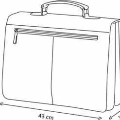 Groothandel 👏 Pacor Pamero Aktetas Stof Zwart - Laptoptas - Documententas - Werktas - Schooltas - Kantoortas - Schoudertas - Tas 🛒 -Tassen-Dames Winkel 550x446 4