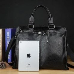 Goedkoop 😀 Merkloos PU Leren Laptoptas - Schoudertas - Handtas - 15 Inch - Waterdichte Aktetas - Heren 🧨 -Tassen-Dames Winkel 550x448 1