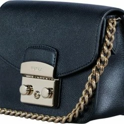 Beste Verkoop 😉 Furla Dames Schoudertassen Metropolis Mini Crossbody - Zwart 🧨 -Tassen-Dames Winkel 550x450