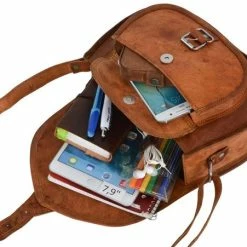 Goedkoop 🎁 GUSTI 'Evelyn' Handtas | 100% Geitenleer | Bruin | Dames | De Tas Voor Het Dagelijks Leven En Uw Feestleven 😉 -Tassen-Dames Winkel 550x451 1