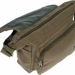Beste deal 👍 Fana Bags - Canvas Schoudertas Groen - Kleine Schoudertas Dames / Heren - Schouder Tas Klein Canvas 😀 -Tassen-Dames Winkel 550x458 2