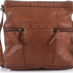 Top 10 🔥 Bear Design Medium Schoudertas / Crossbody Tas Dames - Leer - Cow Lavato - Cognac 😉 -Tassen-Dames Winkel 550x461