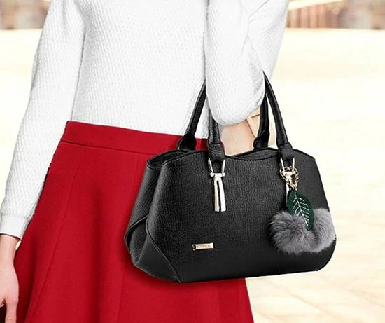 Goedkoop ⭐ N3 Collecties Vrouwen Handtas PU Leer Schouder/Crossbody Tas Dames ~ Zwart 🥰 13 Goedkoop ⭐ N3 Collecties Vrouwen Handtas PU Leer Schouder/Crossbody Tas Dames ~ Zwart 🥰 - Afbeelding 11